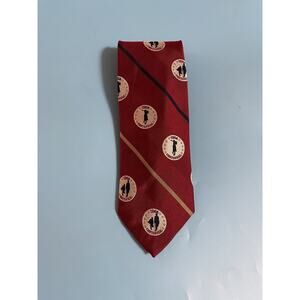 Robert Talbott USGA Centennial Tie Red w/Blue and Gold Stripes